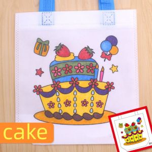 Free crayons DIY Coloring Art Bags For Kids Graffiti Bag Drawing Educational Toys Lootbag Filler Paninda Wholesale Notebook School Supplies