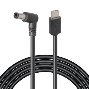 Loại USB C đến 5.5x2.5mm 90 ° góc cạnh kích hoạt dây sạc chức năng 3A đầu ra cho máy in Quạt có đèn LED máy chiếu