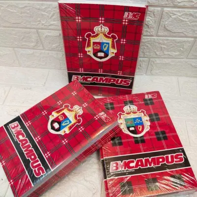 Buku Tulis BMB / BMC Campus 50 Lembar (1 Pack 10 Buku) / Buku Kampus / Buku Tulis Sekolah / Buku Sekolah Kampus / Buku Kuliah / Buku Catatan / Buku Latihan / Buku Nota / Cod / Atk Angel