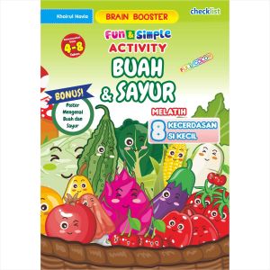 Buku Aktivitas Anak Full Color Fun Simple Activity Buah dan Sayur Bonus Poster