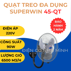 QUẠT TREO ĐA DỤNG SUPERWIN SIZE 45CM 50CM