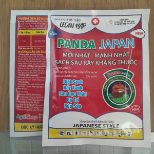 Thuốc trừ sâu Ledan 95SP GÓI 100G-NHÃN ĐỎ- Hiệu Panda Japan Diệt sạch rầy xanh sâu đục thân bọ trĩ rệp sáp - SẠCH SÂU RẦY KHÁNG THUỐC