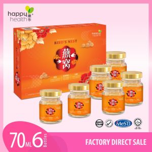 Happy Health® Birds Nest with White Fungus Collagen & Rock Sugar  (70ml x 6s)