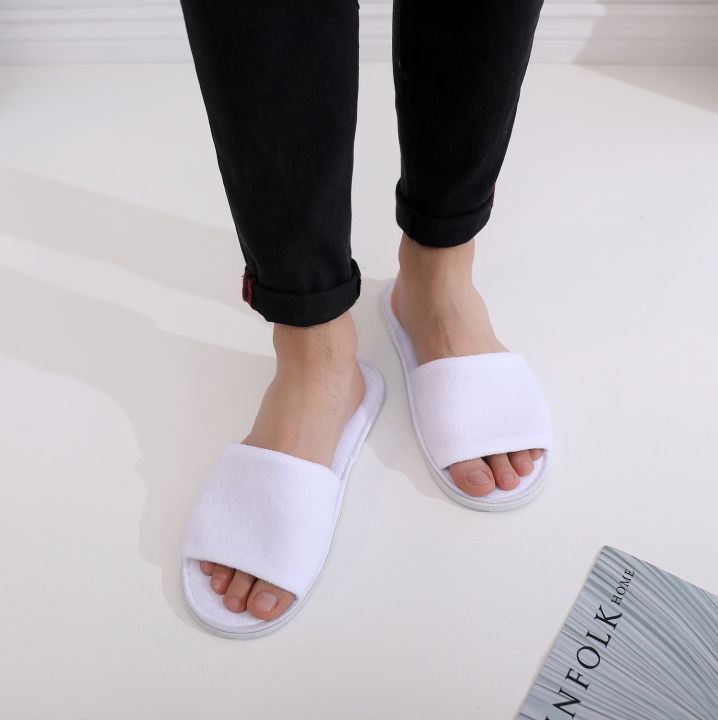 open toe guest slippers Wedding slippers (Hotel ，airline， salon，spa, Motel,  Airbnb, Condo, Guest House, Beach Resort, Hospital,