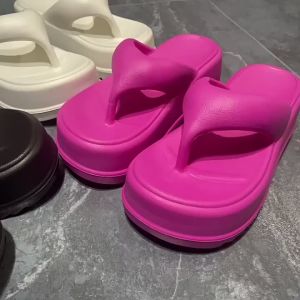 [Free Shipping] Eva high-heeled flip-flops Eva anti-odor slippers household slippers bestseller