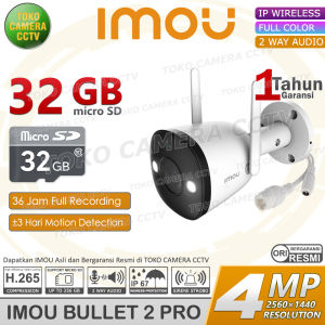 IMOU BULLET 2 PRO 4MP CCTV WIFI KAMERA IP CAMERA WIRELESS OUTDOOR