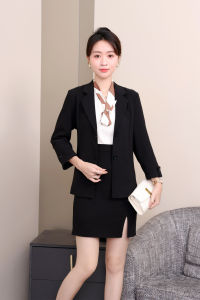 Shop Haul  Terno Set S-2XL Tall Size Standard Formal Wear Blazer Skirt Office Wear Elegant Outfit Smart Formal #4101