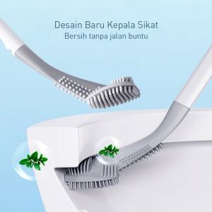 Sikat Pembersih Toilet Kloset WC Silikon Serbaguna Murah Cod