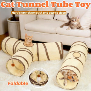 Collapsible Cat Tunnel Tube Toy Interactive Rabbit Tunnel Toys Cat Maze Tunnel Indoor/Outdoor Toy