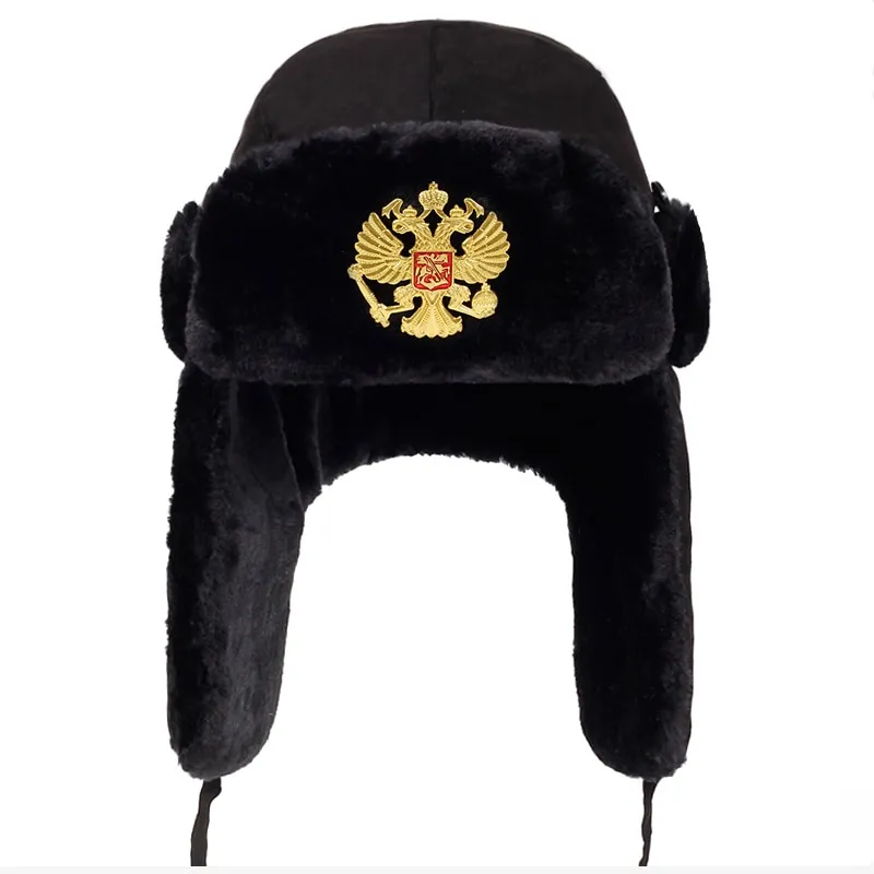 Baseball Cap Winter Earflap Pilot Hat New Russia Ushanka Bomber