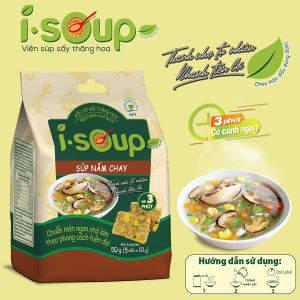 Súp Nấm Chay I.Soup 50g (túi 05 viên)- Viên Súp Chay Sấy Thăng Hoa