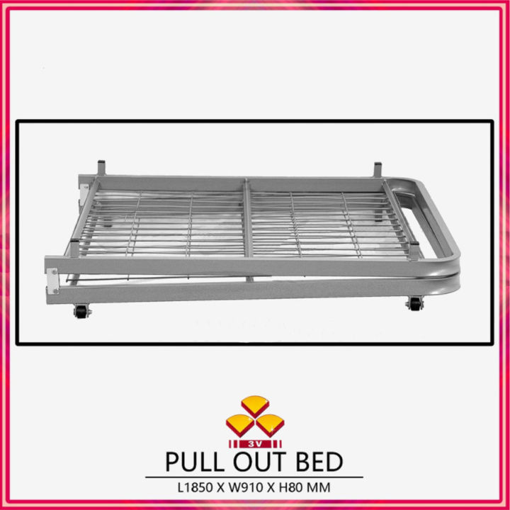 E HOME Pull Out Bed / Storage Bed / Foldable Bed / Single Bed / Katil ...