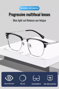 Automatic Zoom Blue Light Blocking Reading Glasses Progressive Multi Focus Presbyopia Glasses Easy to Look Far and Near