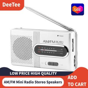 Đa năng Di Động AM/FM Đài Radio Mini Loa Âm Thanh Nổi Thu Nghe Nhạc