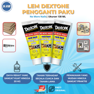 Lem Pengganti Paku Dextone No More Nails | Lem Tempel Dinding Super Kuat untuk Keramik Kayu Metal Batu