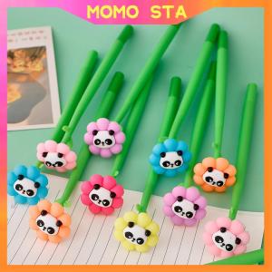 MOMO 0.5MM Black Ink Cute Panda Flower Rocker Gel Pen Delivery Kids Stationery Supplies