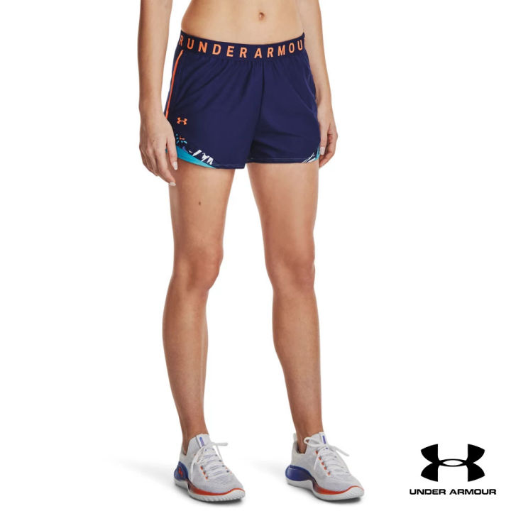 Under Armour UA Women's Play Up 3.0 Tri Color Shorts Lazada