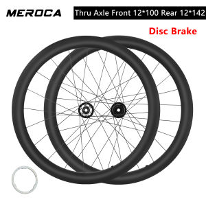 Meroca xe đạp đường Carbon wheelset 38mm 50mm phát hành nhanh chóng/trục xuyên 7075 Hợp kim nhôm freehub sợi carbon vành bánh xe bộ siêu nhẹ bánh xe phanh đĩa