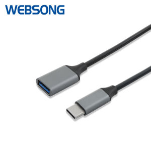 Kabel USB Type C 3.1 Male to USB Female OTG + Light Websong