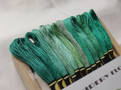 ไหมปักผ้าจัดชุดโทนสี สินค้ามีพร้อมส่ง