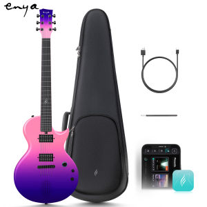 Guitar Điện enya Shinichi Kobayashi chữ ký loong Nova đi Sonic điện thông minh sợi carbon guitarra với 10W loa không dây cài đặt trước trên tàu cáp sạc điều chỉnh cờ lê và bao đựng đàn