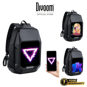 Divoom Cyberbag Pixel Art LED Backpack – Customizable Display App-Controlled Futuristic Techwear Bag