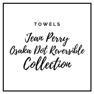 Jean Perry Osaka Dot Reversible 100% Cotton- Bath Towel