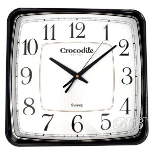 100% ORIGINAL CROCODILE Quiet Sweep Square Analogue Wall Clock CW8297 (CW8297AKS CW8297BKS) [Jam Dinding]