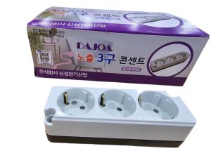 ỘP 10 CÁI Ổ CẮM ĐIỆN HÀN QUỐC 2 LỖ 3 LỖ KHÔNG DÂY - Có ghim an toàn tiếp đất an toàn thương hiệu SHINSUNG