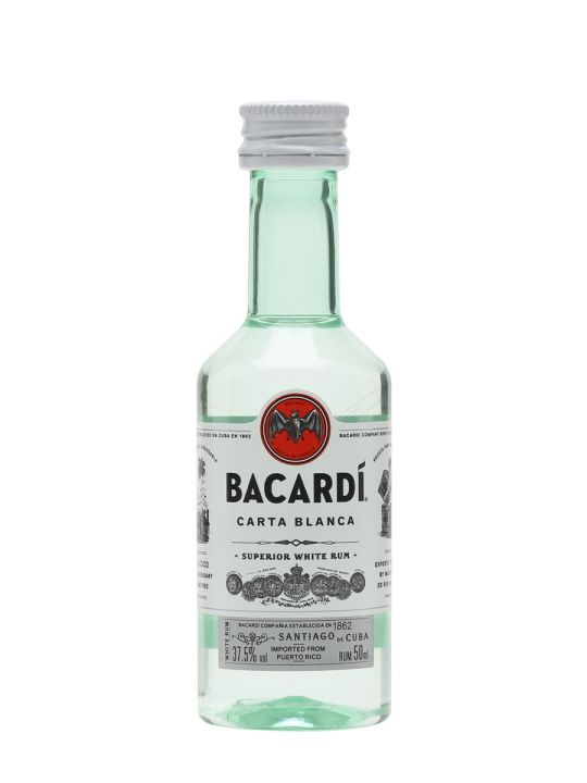Bacardi Carta Blanca Rum 50ml 5cl Miniature
