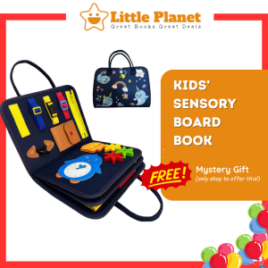[Sensory Board Book] Busy Book Montessori Baby Kids Fine Motor Activity Book | Mainan Sensory Kanak Kanak | 幼儿 儿童 触感书摸摸书