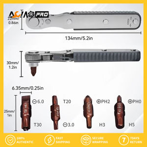 Aumopro 1/4 cực thấp hồ sơ cờ lê hai đầu mini cờ lê với 4 cái mũi tuốc nơ vít gần khu bộ tuốc nơ vít với mô-men xoắn cao góc phải công cụ edc với 90 độ mini bù đắp đảo ngược ổ đĩa xử lý