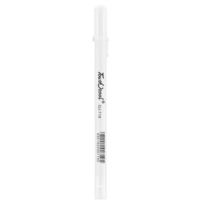 1/3/5pcs/Set 0.6mm Large Capacity Fine Tip White Ink Gel Pen Highlight Marker Pen Sketching Drawing Comic Art Stationery