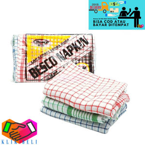 Klik-Beli Kain Lap Serbet Kotak / Kain Serbet Dapur Serbaguna