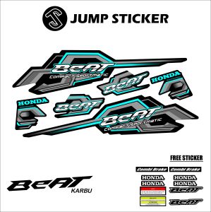 Striping Beat Karbu grafis variasi 001 ABU