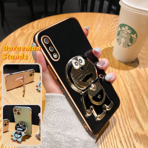 Casing Ponsel untuk Samsung A05 A05s A02 M02 A03 Core A04 A04E M04 F04 A02s M02s F02s Case sarung HP desain baru pola Doraemon lucu Phone Stands kartun Cases pola lapisan tipis melindungi Kesing tahan Casing guncangan Softcase