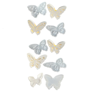 Sturdy Silicone Mould Small Butterfly Designs Portable for Craft Supplies and Decorative Lighting Projects Ornament