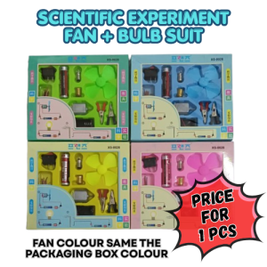 Diy Circuit Conductor Science Experiment kids Lab Bulb &Fan Set/Konduktor Elektrik Sains Eksperimen Set/Electric Circuit