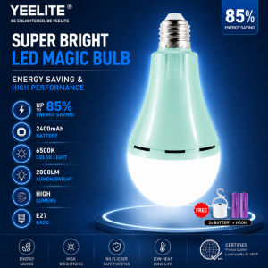 YEELITE Emergency Rechargeable LED Lights - Equipped with 2 Batteries High - Brightness 20