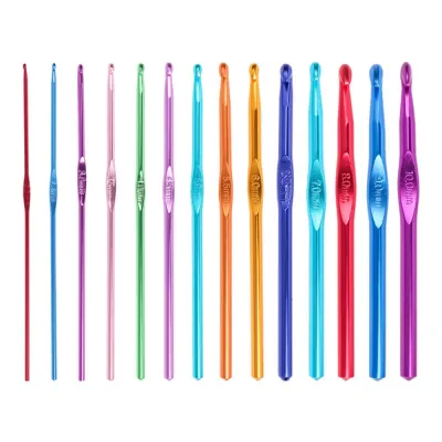Jarum Kait Aluminum (2.0-10.0mm)/Aluminum Crochet Hook (2.0mm-10.0mm)/crochet/kait/handmade/hobbies/craft