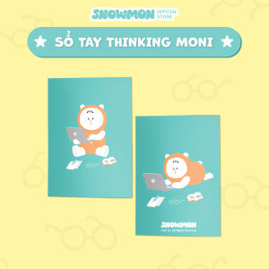 Sổ tay ghi chép mini Snowmon Thingking Moni 10x14 cm