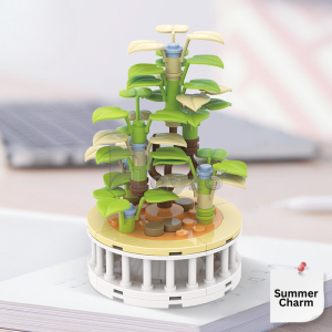 Flower Building Blocks Little Bonsai Succulent Plant Series DIY Gifts Decorations Fun All Ages Smooth Assembly Heal