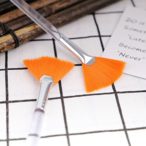 Thực Tế Cho Bàn Chải Trên Khuôn Mặt Fan cọ trang điểm mềm cơ động Salon dụng cụ thẩm mỹ Cho Phụ Nữ Phụ Nữ Cô Gái