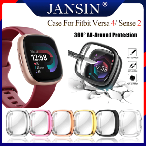 Fitbit Versa 4 Smart Watch Screen Protector Fitbit Sense 2 Case TPU bumper Full Cover accessories