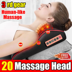 【2025 Upgrade version】Electric massage pillow for back pain throw pillow neck massager massage pillow back massage portable electric massager neck vibrator car massager shoulder cervical spine waist multifunctional body massage pillow electric massage