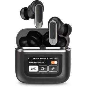 Tai nghe Bluetooth 8 Airphone Tour Pro khử tiếng ồn màn hình cảm ứng LCD thông minh thời lượng pin 32 giờ