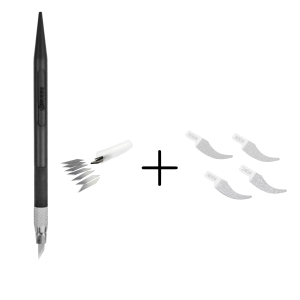 Ustar UA-91916 Diamond Grinding Curved Blade Plastic Model Fine Gaps Polishing Craft Tools Gap Polishing Tool Kit for Precise Edge Refining