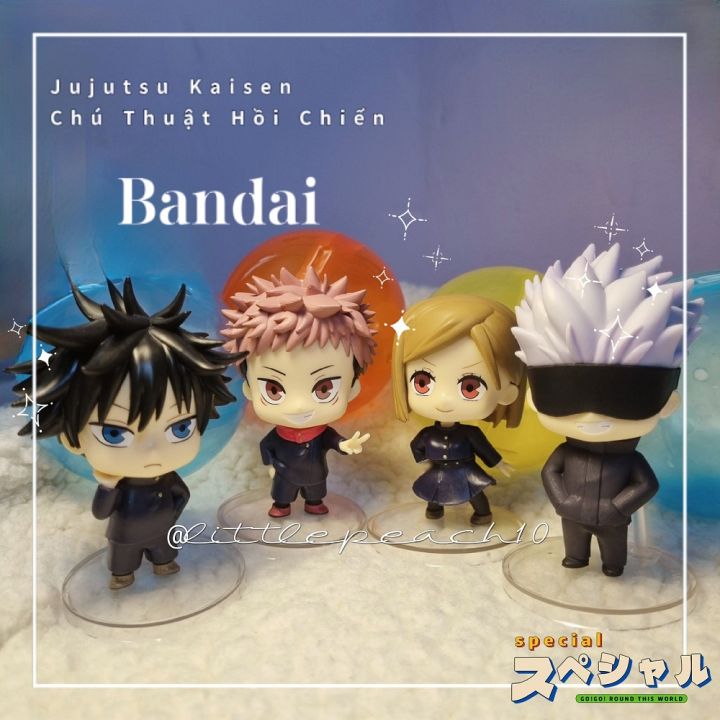 Bandai trứng mô hình Gacha Chú thuật hồi chiến Jujutsu Kaisen chibi