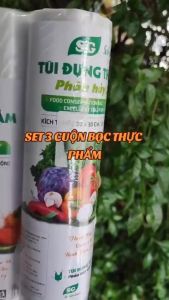 Combo 3 Cuộn Túi Đựng Thực Phẩm An Lành túi dai thân thiện với môi trường Vuadienmay