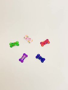 Pet-specific hair clips for dogs and cats bone and polka dot hair clips pet headwear accessories for Maltese and Yorkshire Terriers